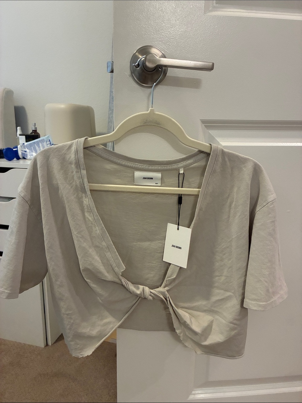 M/L Joah brown cropped top